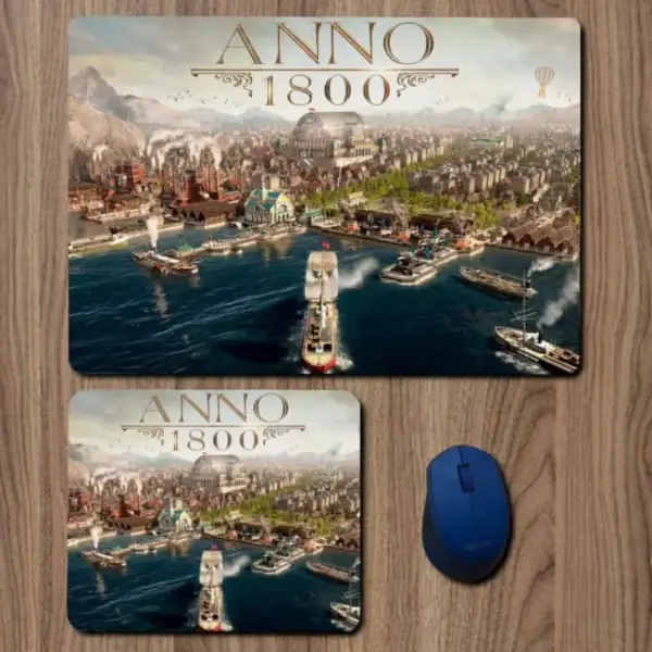 Anno 1800 Mouse Pad, Anno 1800 Game Large Mousepad for Gamers