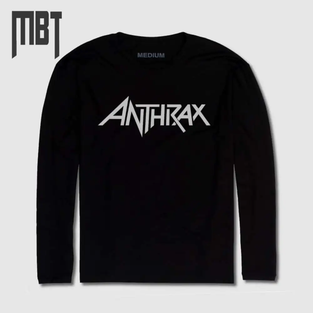 Anthrax Band Long Sleeve T-Shirt, Anthrax Logo Long Sleeve Tee-Shirt #2
