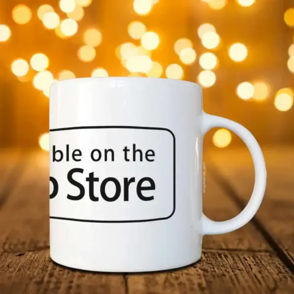 Apple Mug, Available on AppStore Coffee Mug - Image 2