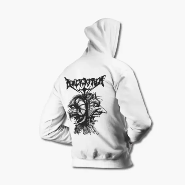 Arckanum Hoodie, Arckanum Sataros Grief White Hoodie, Black Metal Merchandise - Image 2