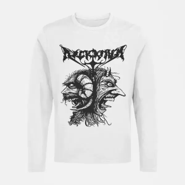 Arckanum Longsleeve T-Shirt, Arckanum Sataros Grief White Long Sleeve, Black Metal Merchandise - Image 2