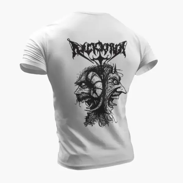 Arckanum T-Shirt, Arckanum Sataros Grief White T-Shirt, Black Metal Merchandise - Image 2