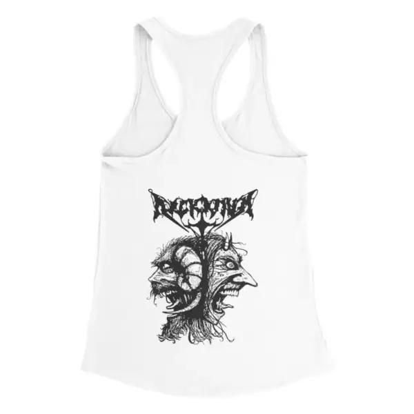 Arckanum Tank Top, Arckanum Sataros Grief White Tank Top, Black Metal Merchandise - Image 2