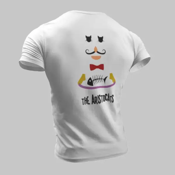 Aristocats T-Shirt, Aristo Cats White T-Shirt - Image 3