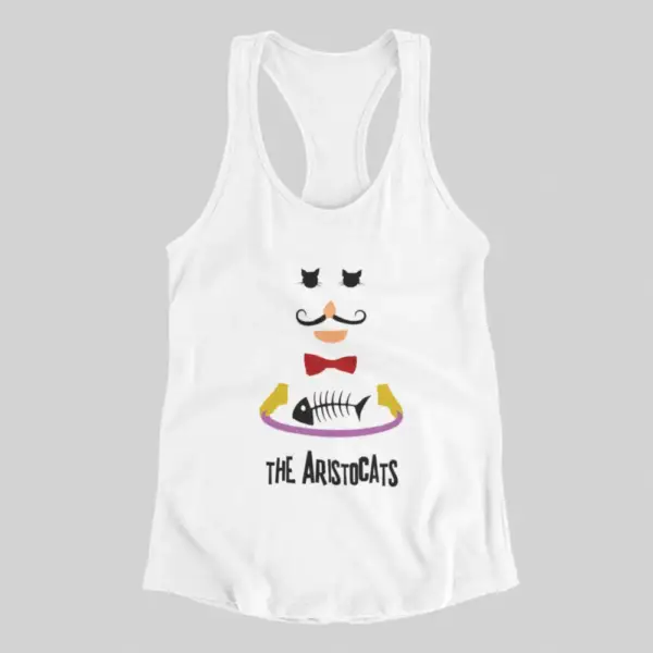 Aristocats Tank Top, Aristo Cats White Tank Top
