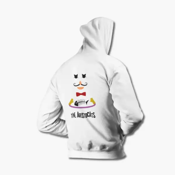 Aristocats Zip Hoodie, Aristo Cats White Hoodie