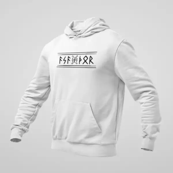 Asathor Hoodie, Asathor Logo White Sweatshirt