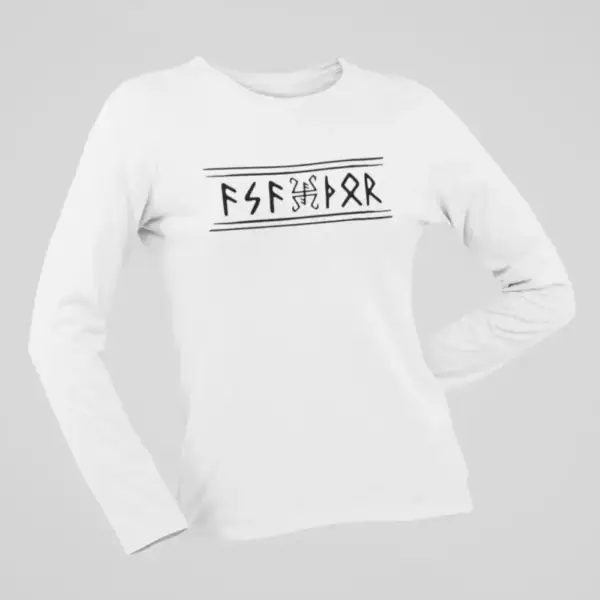 Asathor Long Sleeve, Asathor Logo White Longsleeve