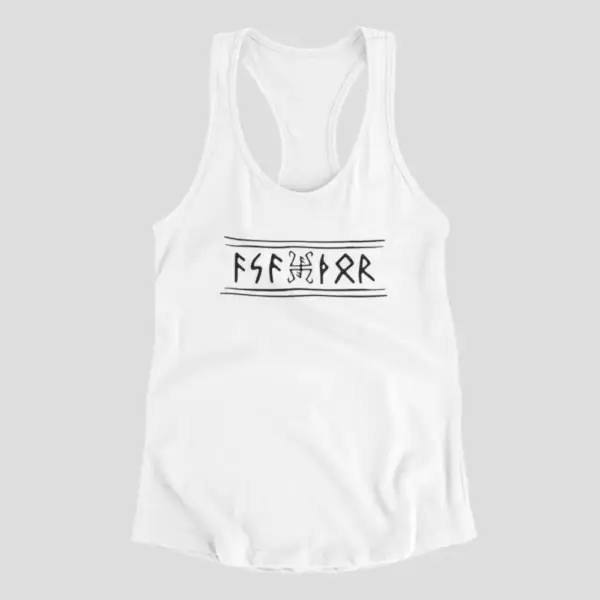 Asathor Tank Top, Asathor Logo White Athlete