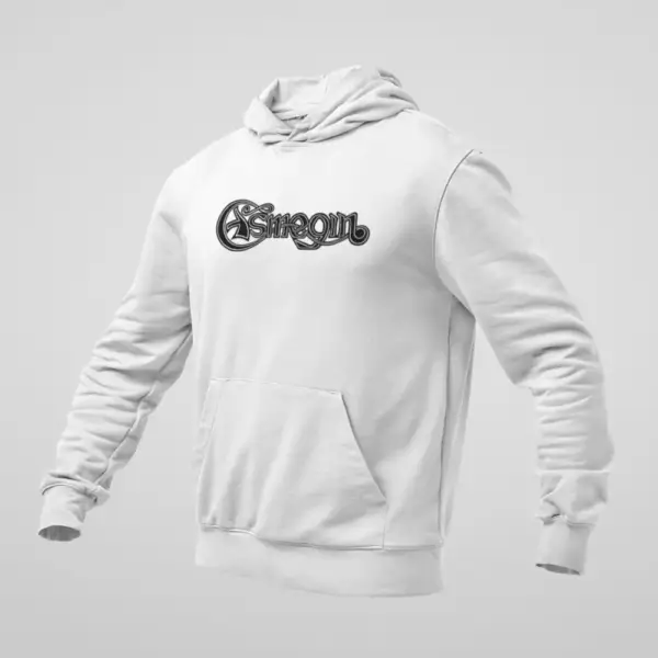 Asmegin Hoodie, Asmegin Logo White Sweatshirt