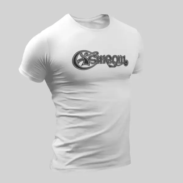Asmegin T-Shirt, Asmegin Logo White T-Shirt