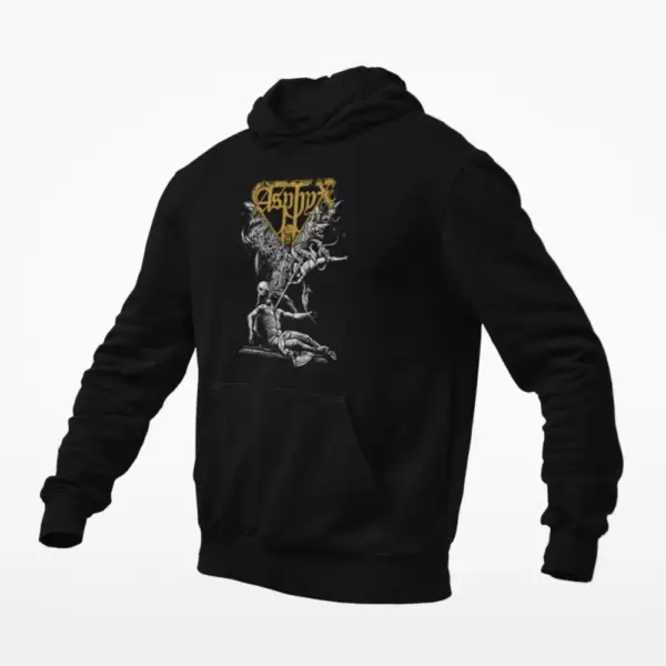 Asphyx Hoodie, Asphyx Artwork Black Hoodie