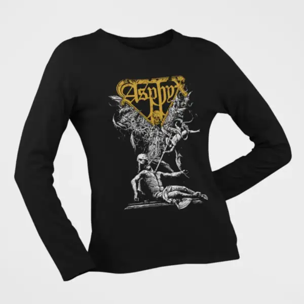 Asphyx Longsleeve T-Shirt, Asphyx Artwork Black Long Sleeve - Image 2