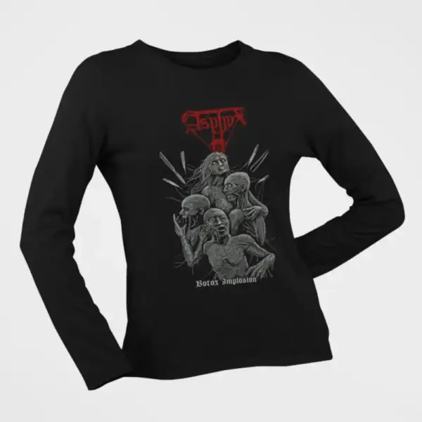 Asphyx Longsleeve T-Shirt, Asphyx Botox Implosion Black Long Sleeve - Image 2