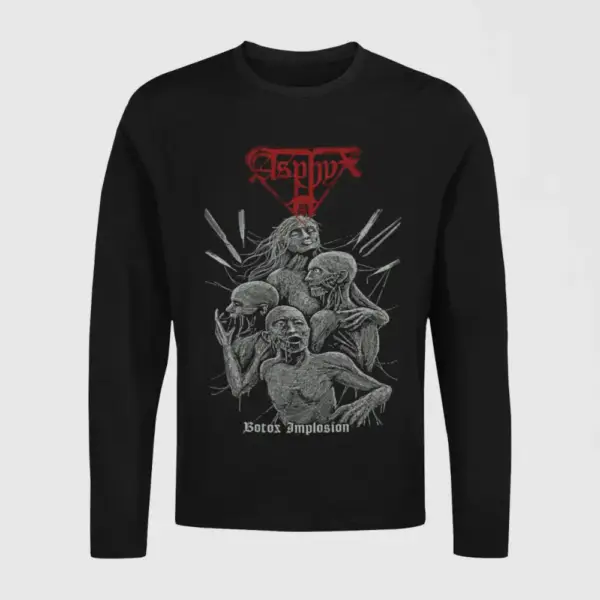 Asphyx Longsleeve T-Shirt, Asphyx Botox Implosion Black Long Sleeve