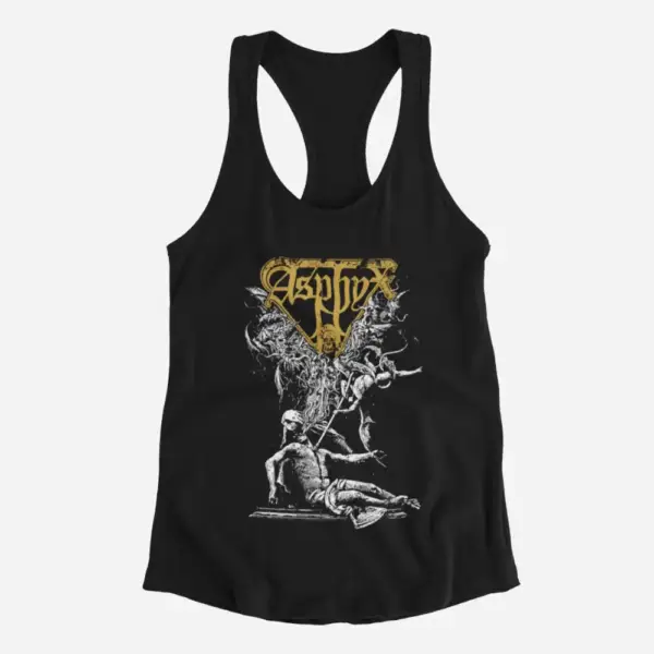 Asphyx Tank Top, Asphyx Artwork Black Tank Top