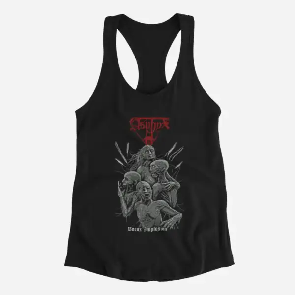 Asphyx Tank Top, Asphyx Botox Implosion Black Tank Top