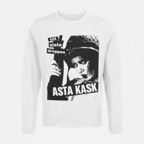 Asta Kask Longsleeve T-Shirt, Asta Kask Till Sista Droppen White Long Sleeve