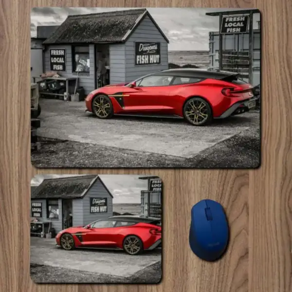 Aston Martin Mouse Pad, Aston Martin Vanquish Zagato Shooting Brake Large Mousepad for Gamers