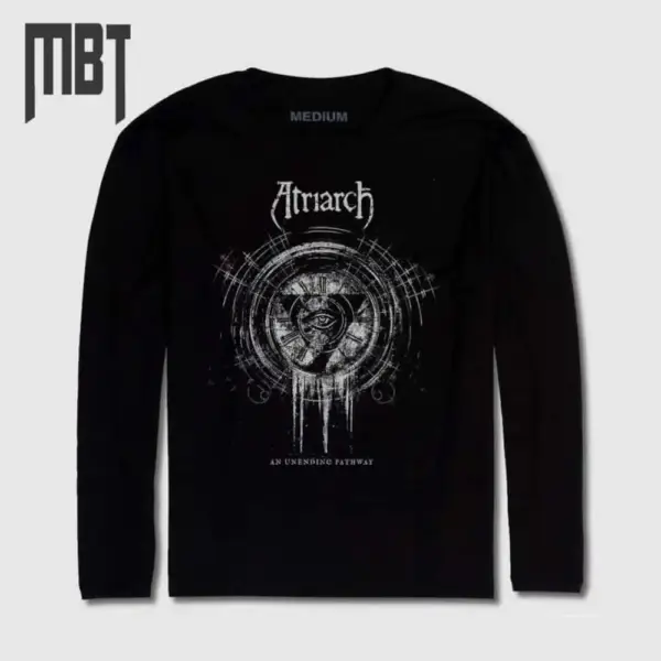 Atriarch Band Long Sleeve T-Shirt, Atriarch An Unending Pathway Cover Long Sleeve Tee-Shirt