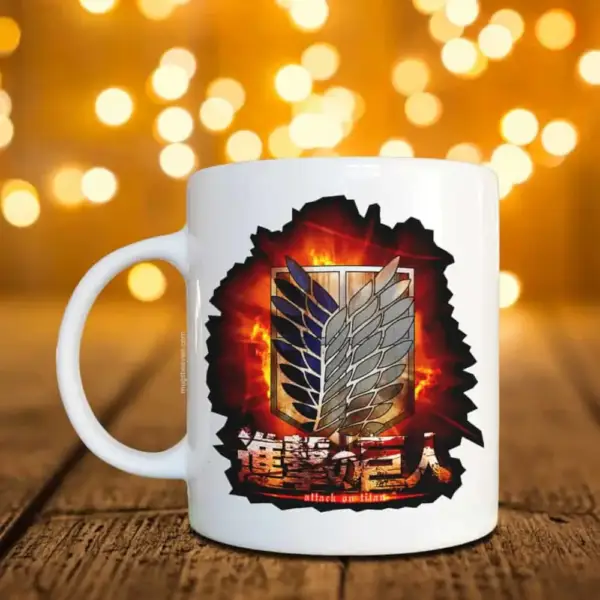 Attack on Titan Mug, Attack on Titan Logo Coffee Mug