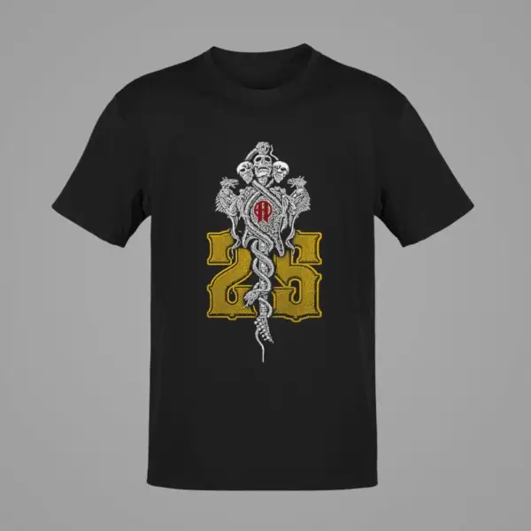 Axel Rudi Pell  T-Shirt, ARP 25 Years Logo Black T-Shirt