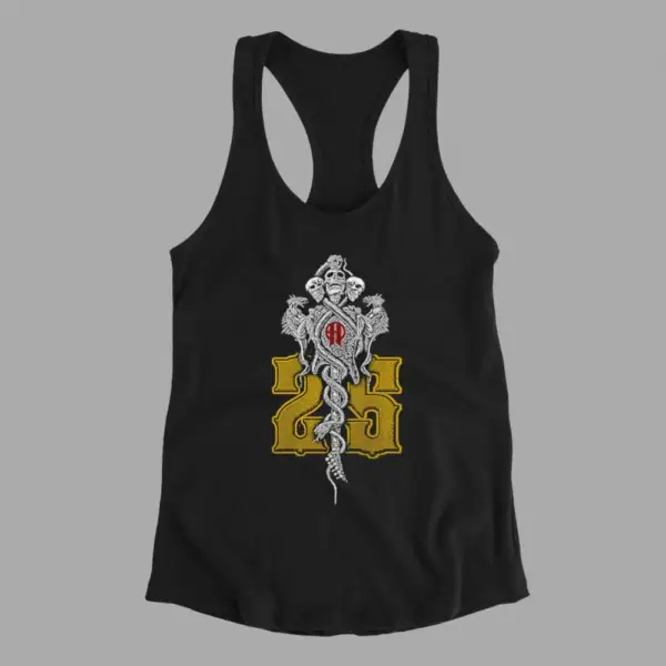 Axel Rudi Pell  Tank Top, ARP 25 Years Logo Black Athlete