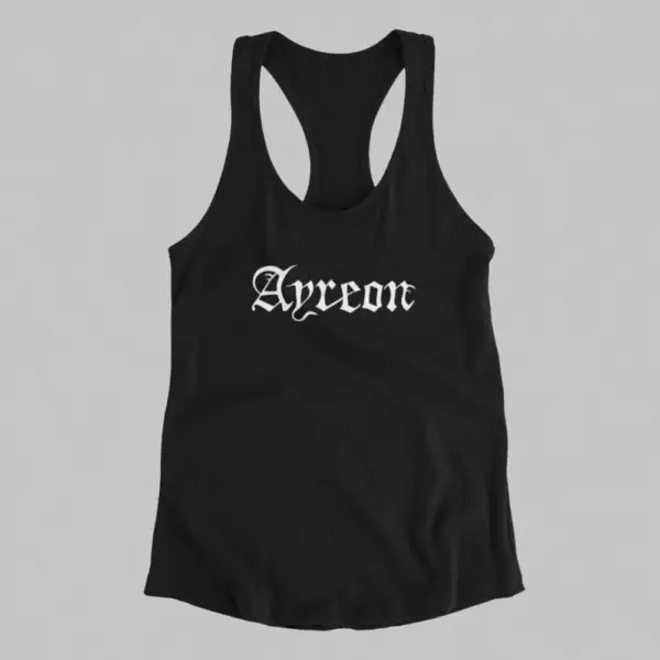 Ayreon Tank Top, Ayreon Logo Black Athlete
