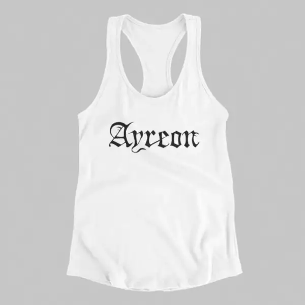Ayreon Tank Top, Ayreon Logo White Athlete