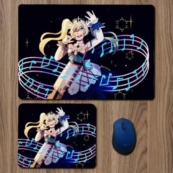 Barbara Genshin Impact Mouse Pad, Barbara Genshin Impact Game Large Mousepad for Gamers
