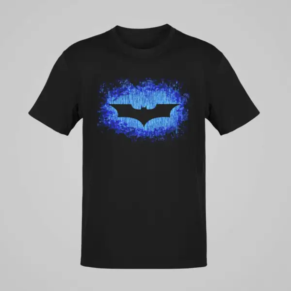 Bat T-Shirt, Bat Sign Black T-Shirt - Image 2
