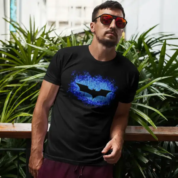 Bat T-Shirt, Bat Sign Black T-Shirt