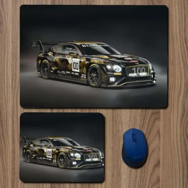Bentley Mouse Pad, Bentley Continental GT3 Large Mousepad for Gamers