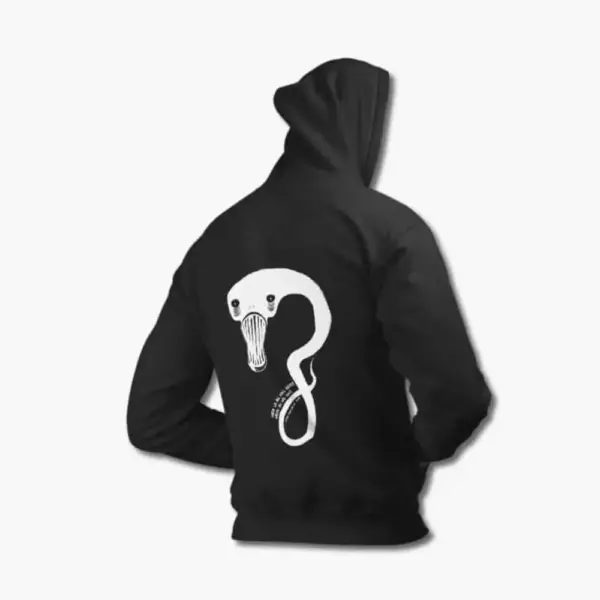 Billie Eilish Hoodie, Billie Eilish Monster Glow In The Dark Black Hooded Sweatshirt - Image 2