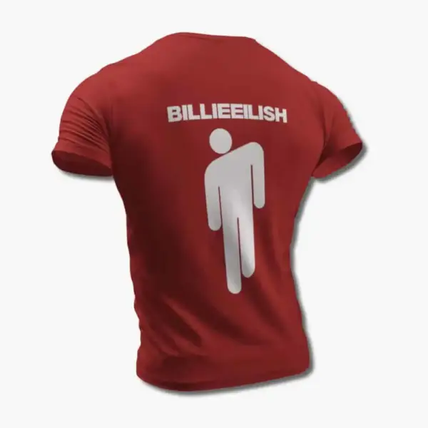 Billie Eilish T-Shirt, Billie Eilish Logo Symbol Black Tee Shirt - Image 11