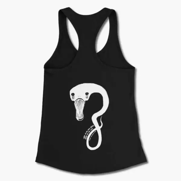 Billie Eilish Tank Top, Billie Eilish Monster Glow In The Dark Black Tank Top Shirt - Image 2
