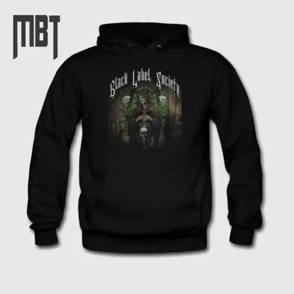 Black Label Society Band Hoodie, Black Label Society Unblackened Cover Hooded Sweatshirt