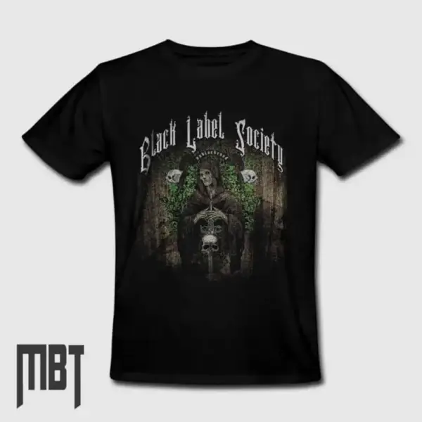 Black Label Society Band T-Shirt, Black Label Society Unblackened Cover Tee-Shirt