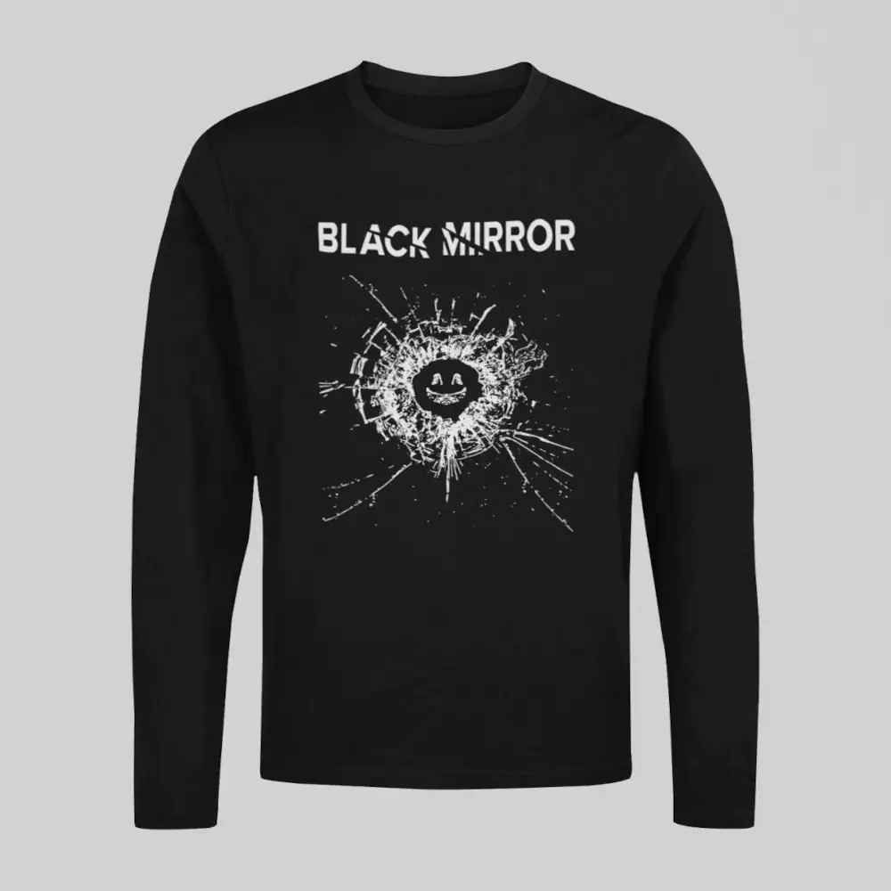 Black Mirror Black Longsleeve T-Shirt