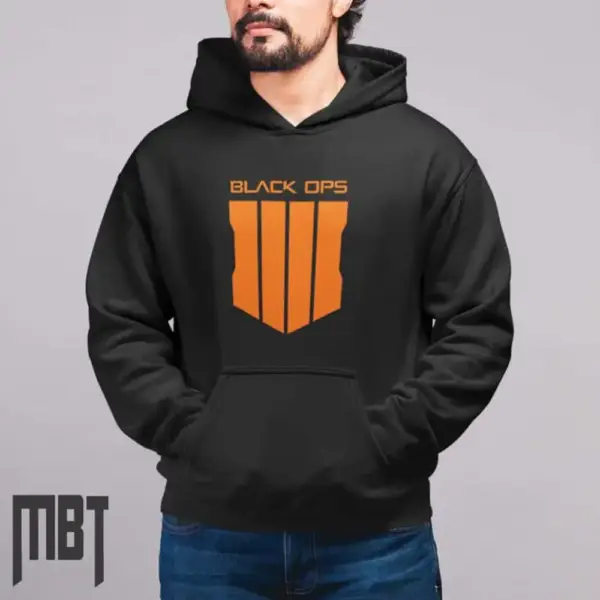 Black Ops IIII Hoodie, Call of Duty Black Ops 4 Logo Hooded Sweatshirt