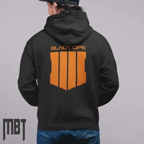 Black Ops IIII Hoodie, Call of Duty Black Ops 4 Logo Hooded Sweatshirt - Image 2