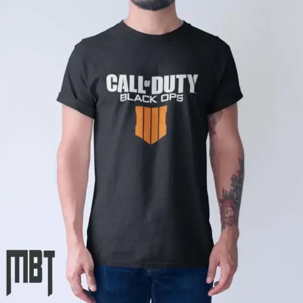 Black Ops IIII T-Shirt, Call of Duty Black Ops 4 Logo Tee-Shirt
