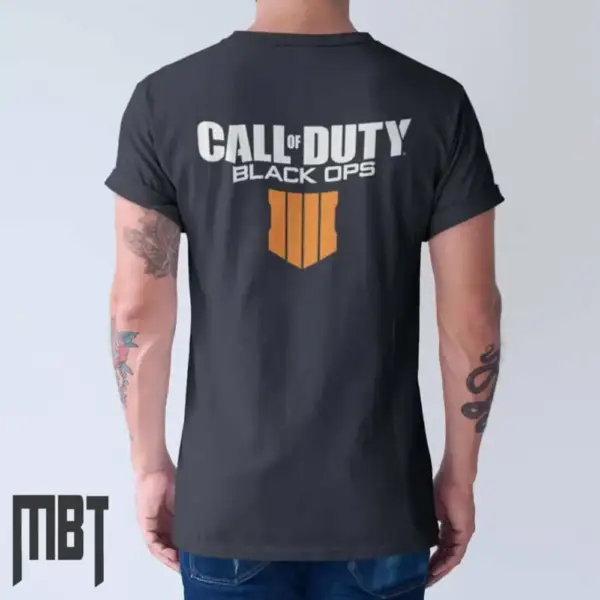 Black Ops IIII T-Shirt, Call of Duty Black Ops 4 Logo Tee-Shirt - Image 2
