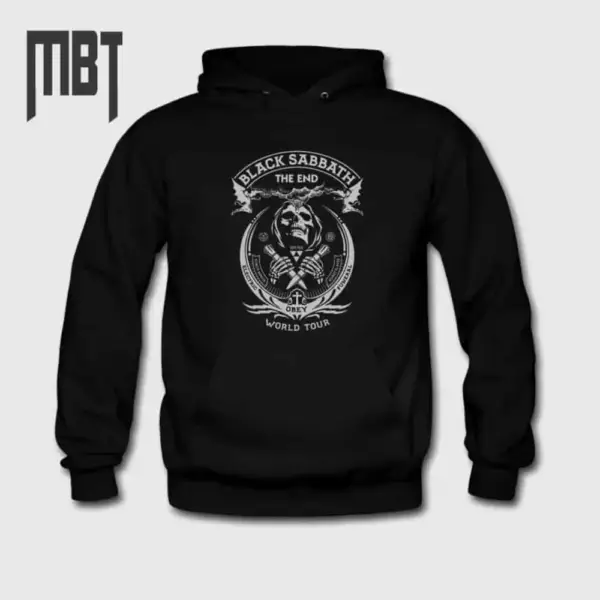 Black Sabbath Band Hoodie, Black Sabbath World Tour Hooded Sweatshirt