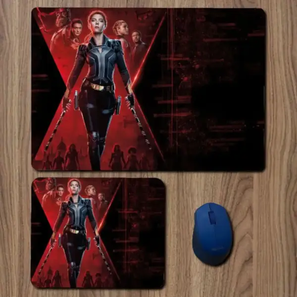 Black Widow Mouse Pad, Black Widow Movie Large Mousepad for Gamers