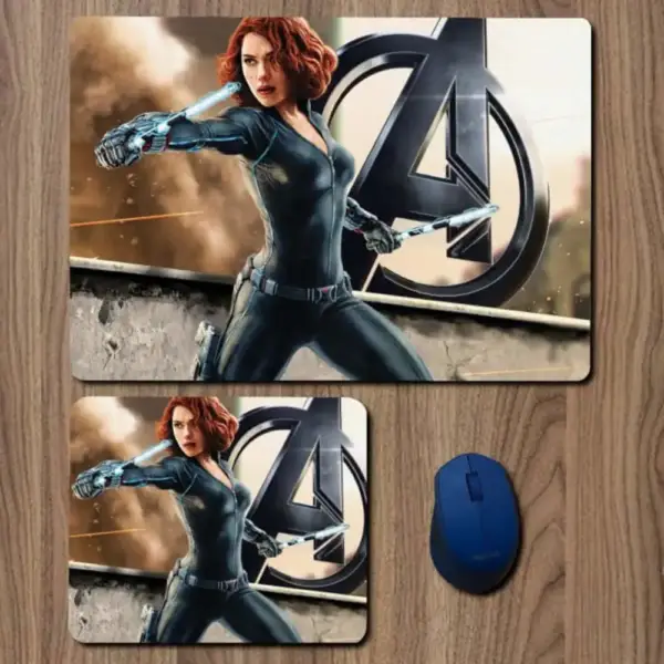Black Widow Mouse Pad, Black Widow Movie Large Mousepad for Gamers