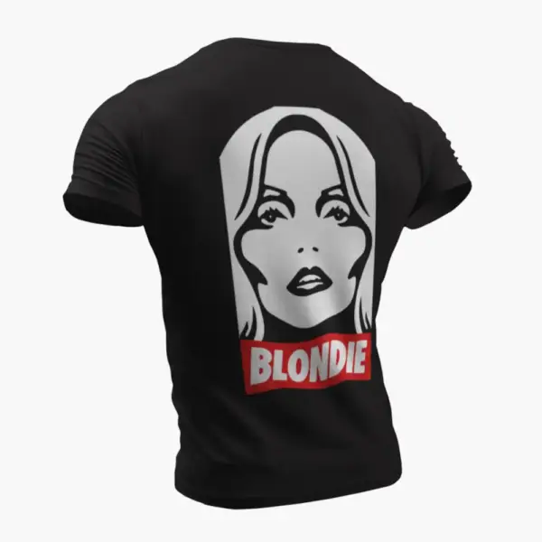 Blondie T-Shirt, Blondie Debbie Harris Black T-Shirt, Punk Rock Merchandise - Image 2