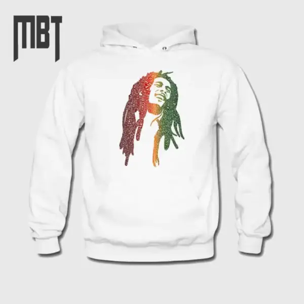 Bob Marley Hoodie, Bob Marley Reggae Hooded Sweatshirt