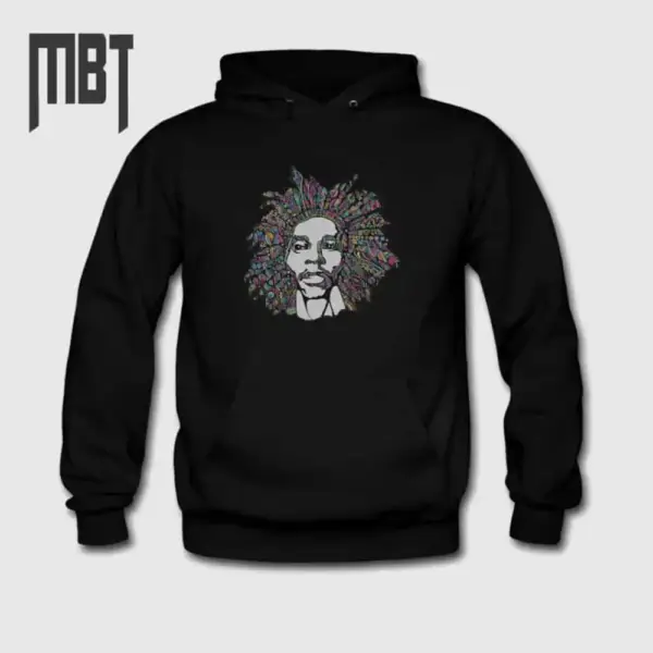 Bob Marley Hoodie, Bob Marley Reggae Hooded Sweatshirt