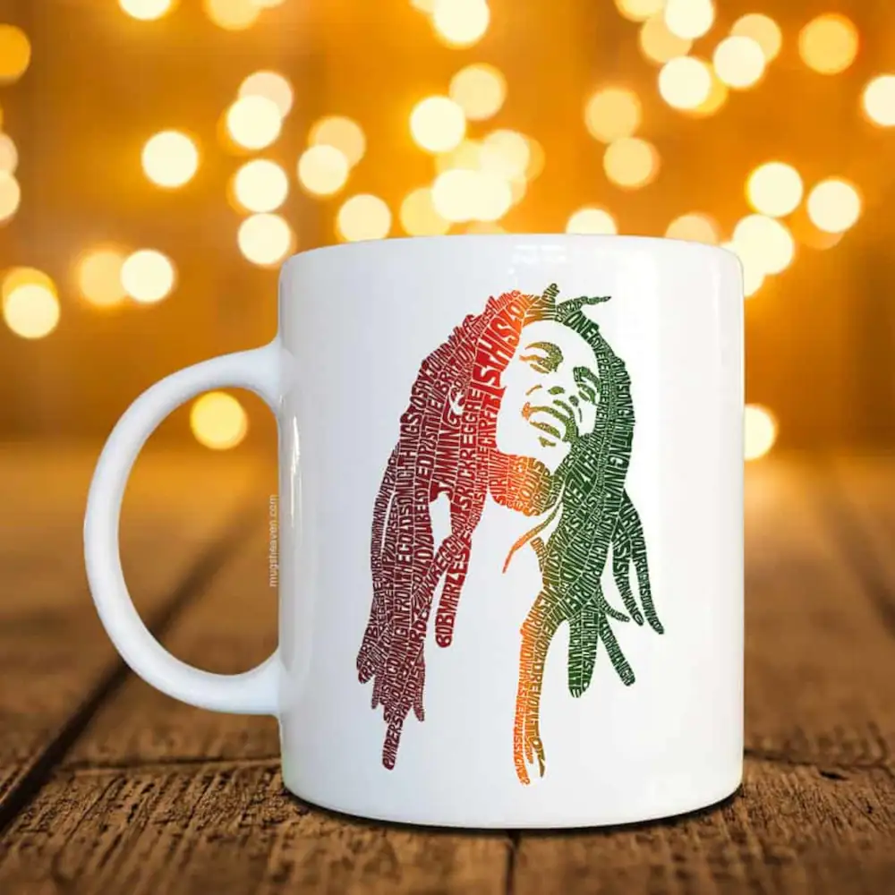 Bob Marley Mug, Reggae Coffee Mug